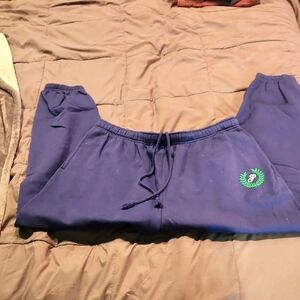 Women's PINK Blue Sweatpants, size Xxl